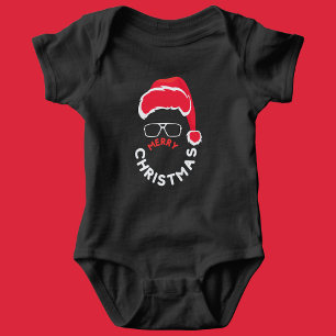 Body Para Bebé Feliz Navidad, Feliz y Brillante