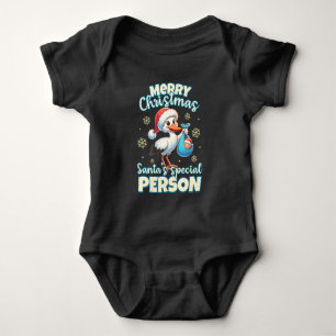 Body Para Bebé Feliz Navidad, la persona especial de Papá Noel se