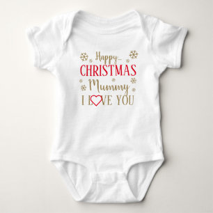 Body Para Bebé Feliz Navidad, mamá, te amo, traje de bebé