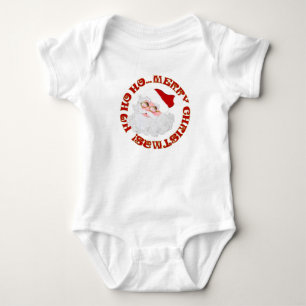 Body Para Bebé Feliz Navidad Santa Face-Baby Bodysuit