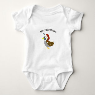 Body Para Bebé ¡Feliz Navidad! Santa Quail