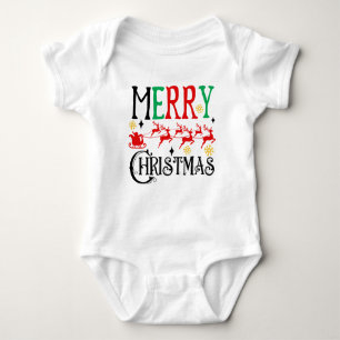 Body Para Bebé Feliz Navidad Santa Sleigh-61049 T-Shirt Hoodie