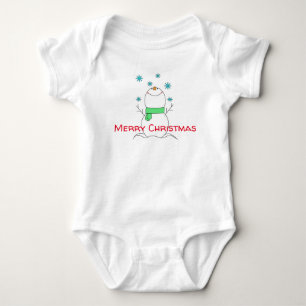 Body Para Bebé Feliz Navidad Snowman