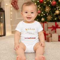 Feliz Navidad Trineo de Santa y Pueblo