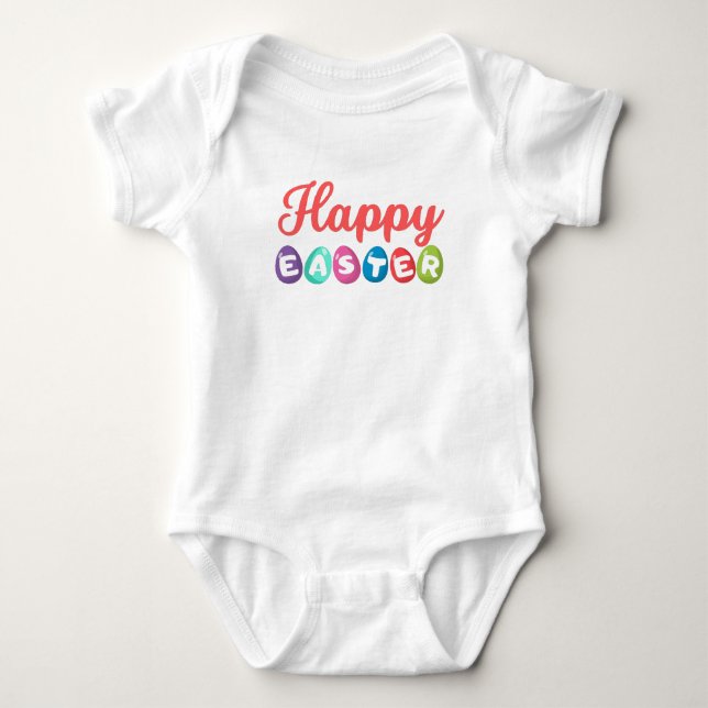 Body Para Bebé Feliz Pascua (Anverso)