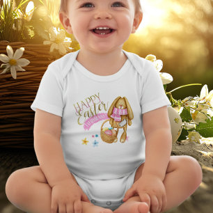 Body Para Bebé Feliz Pascua a todos los conejitos ID640