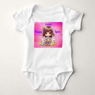 Body Para Bebé Feliz Pascua Niñas Bodysuit