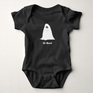 Body Para Bebé Feliz personalizado fantasma Hi Boo