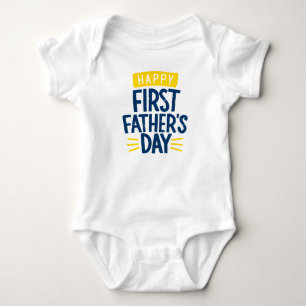 Body Para Bebé Feliz primer día del padre