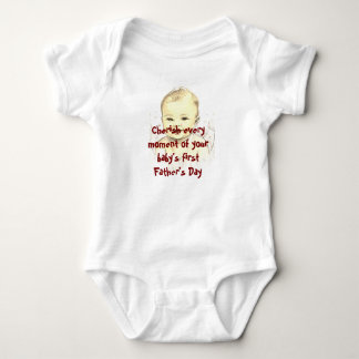 Body Para Bebé Feliz primer día del padre, bodysuit para bebé