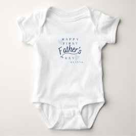 Body Para Bebé Feliz Primer Día del Padre Personalizado