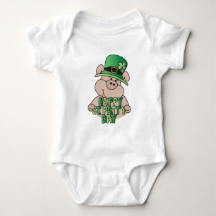 Body Para Bebé ¡Feliz 🍀 St. Patrick Day's Green Pig 🐷!