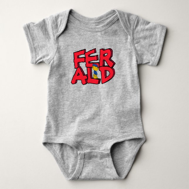 Body Para Bebé Ferald Parado En Su Nombre Camiseta (Anverso)