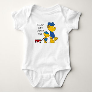 Body Para Bebé Ferald: ¡Siempre sigo el liderazgo de papá!
