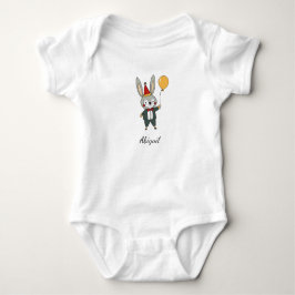 Body Para Bebé Festive animals - Rabbit