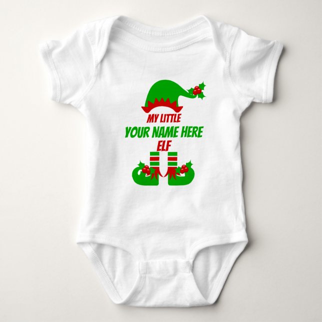 Body Para Bebé Festividad coincidente entre Navidades de personal (Anverso)