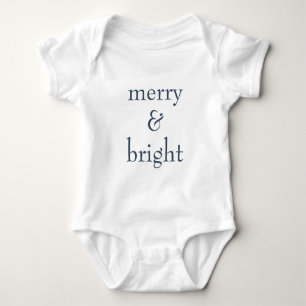 Body Para Bebé Festividad de los Navidades de la Marina Brillante