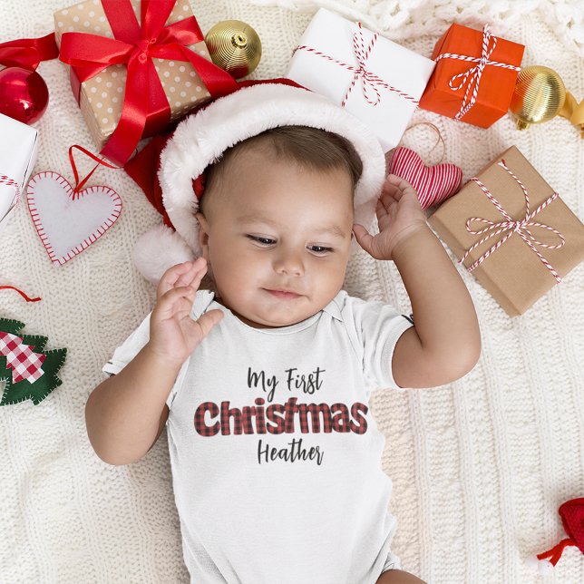 Body Para Bebé Festividad de navidades Mi primer cheque de búfalo (Subido por el creador)