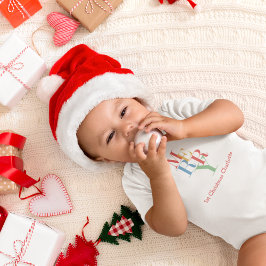 Body Para Bebé Festividad Personalizada Merry Bright