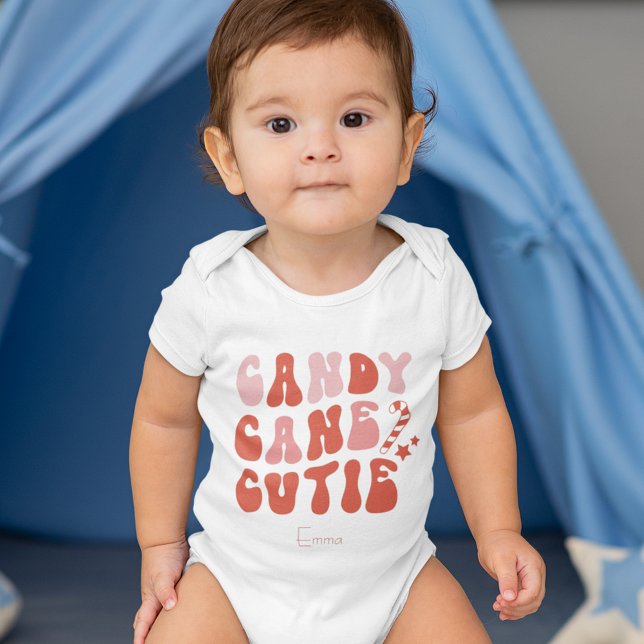 Body Para Bebé Festividades de Candy Cane Cutie Navidades (Subido por el creador)