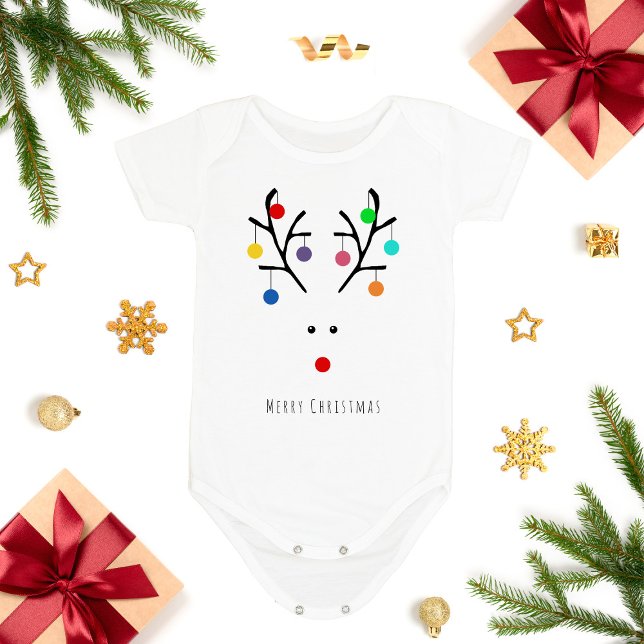 Body Para Bebé Festividades modernas y singulares Navidades de re (Subido por el creador)