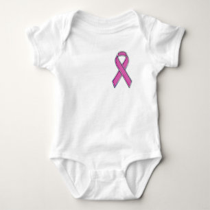 Body Para Bebé Fibra de carbono rosada del fucsia de la
