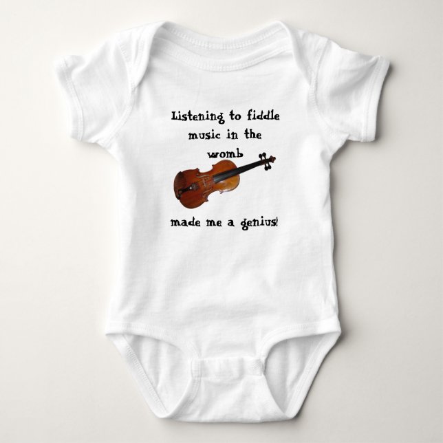 Body Para Bebé Fiddler (Anverso)