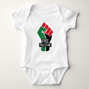 Body Para Bebé Fiebre de la bandera de Palestina Libre