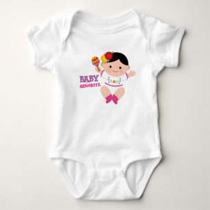 Body Para Bebé Fiesta Baby Bodysuit, Nena Mexicana