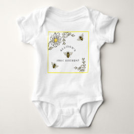 Body Para Bebé Fiesta Bee Birthday Bumble Bee