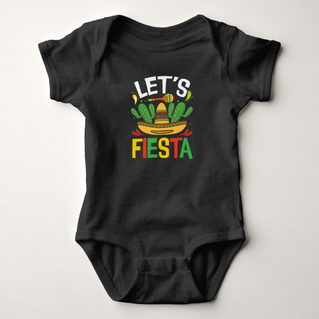 Body Para Bebé Fiesta Cinco De Mayo (Anverso)