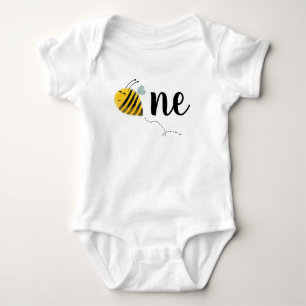 Body Para Bebé Fiesta de cumpleaños de Bumble Bee 1º Día de la Ab