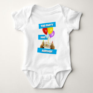 Body Para Bebé Fiesta de Cumpleaños de Perrito de la Pradera
