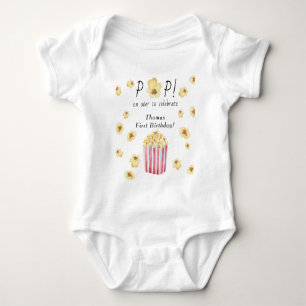 Body Para Bebé Fiesta de cumpleaños infantil de palomitas de agua