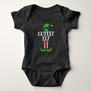 Body Para Bebé Fiesta de Navidades del grupo familiar Cutest Elf
