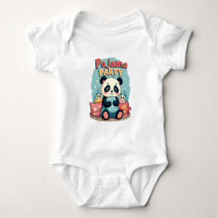 Body Para Bebé Fiesta de pijamas de panda Kawaii estética acogedo