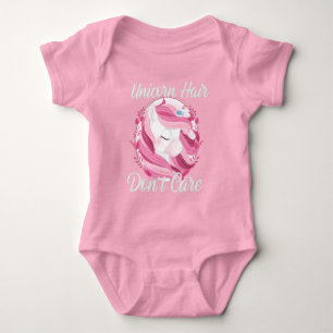 Body Para Bebé Fiesta de unicornio rosa Baby Bodysuit