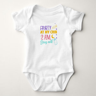 Body Para Bebé Fiesta en mi cuna Trae leche para bebé traje bodys