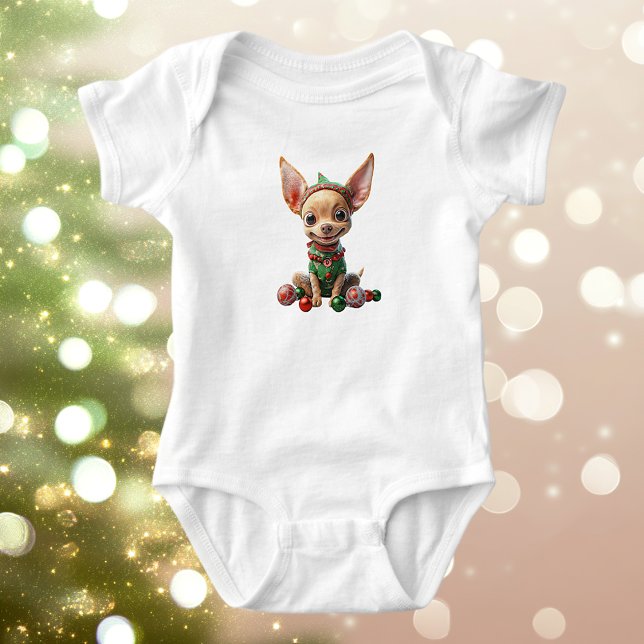 Body Para Bebé Fiesta Navidades de la policía Perro Baby Bodysuit (Subido por el creador)