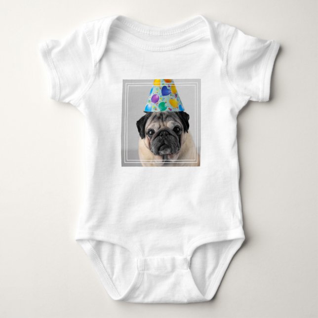 Body Para Bebé Fiesta Pug (Anverso)