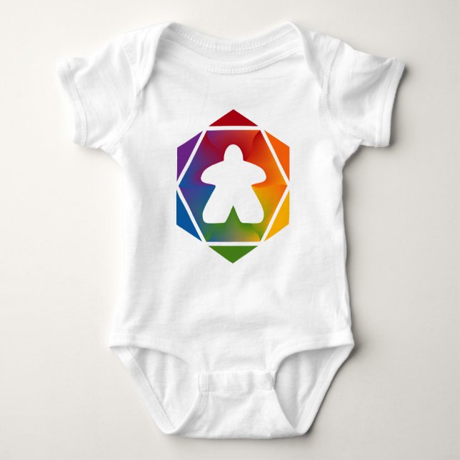 Body Para Bebé Fiesta Time Meeple Baby Shirt (Anverso)