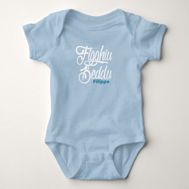 Body Para Bebé Figghiu Beddu Baby Bodysuit (Anverso)