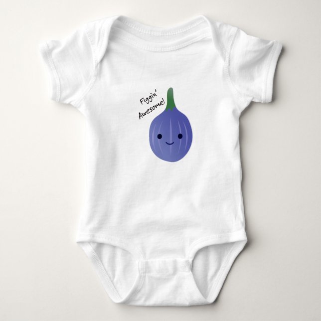 Body Para Bebé Figgin Awesome Cute Kawaii Fig (Anverso)