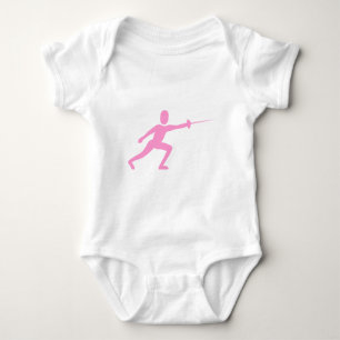 Body Para Bebé Figura de esgrima - Rosa