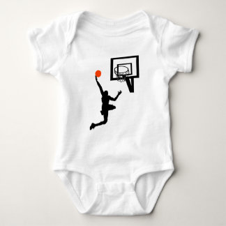 Body Para Bebé Figura del baloncesto que hace un Layup