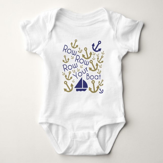 Body Para Bebé Fijar tu barco (Anverso)