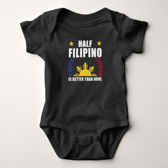 Body Para Bebé Filipinas filipino-estadounidense: Pinoy Pinay (Anverso)