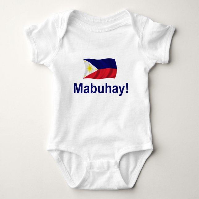 Body Para Bebé ¡Filipino Mabuhay! (Anverso)