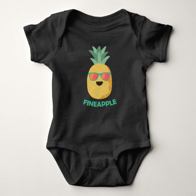Body Para Bebé Fineapple Pineapple Funny Pun Summer Fruit (Anverso)