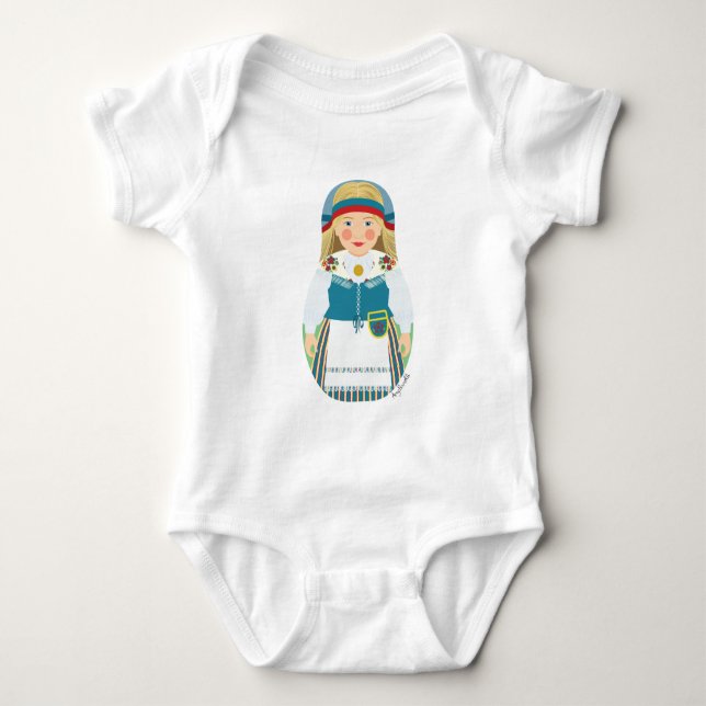 Body Para Bebé Finn Matryoshka Baby Bodysuit (Anverso)